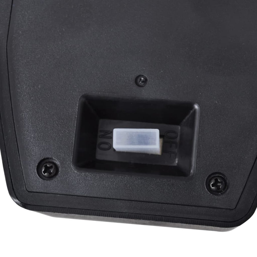 Solar-Wandlampen Met Bewegingsensor Zwart 1 2