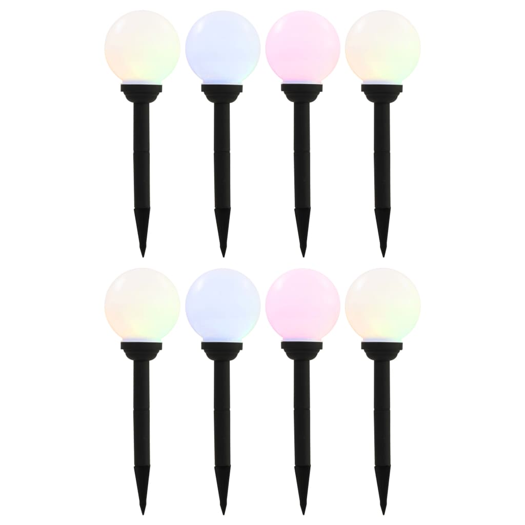 Solarlampen Led Rond 5 Cm Rgb 8