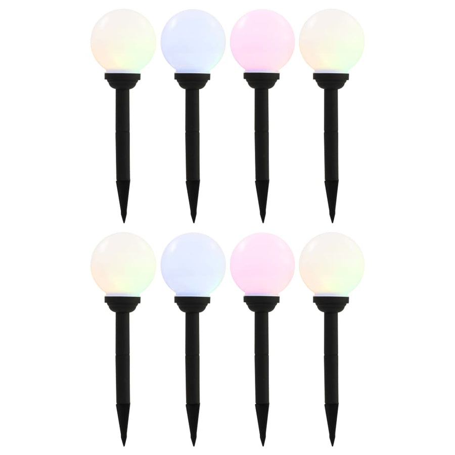 Solarlampen Led Rond 5 Cm Rgb 8