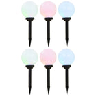 Solarlamp LED rond 20 cm RGB 6 stuks
