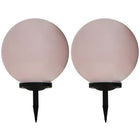 Solarlampen rond RGB 2 stuks wit
