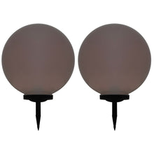 Solarlampen 2 St Led Rond 50 Cm Rgb