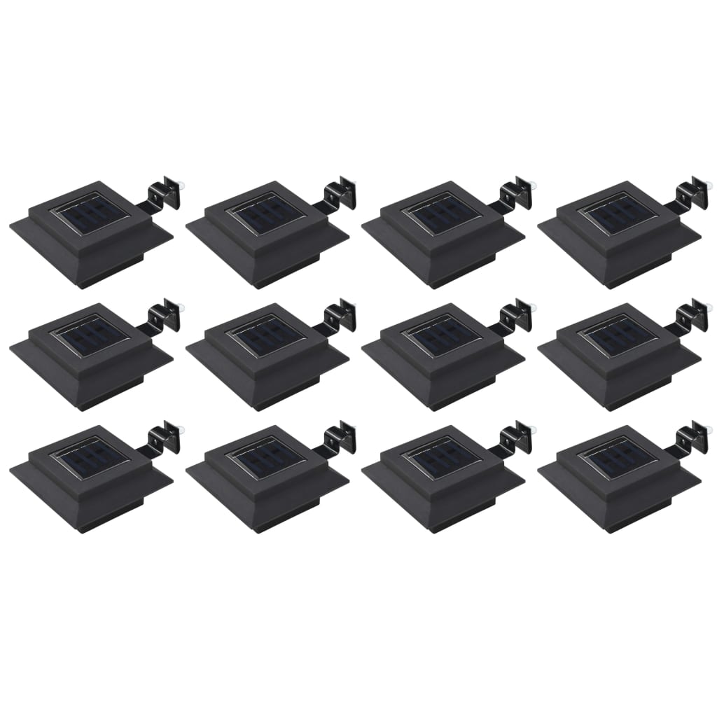 Solarlampen Led Vierkant Cm 12 Zwart