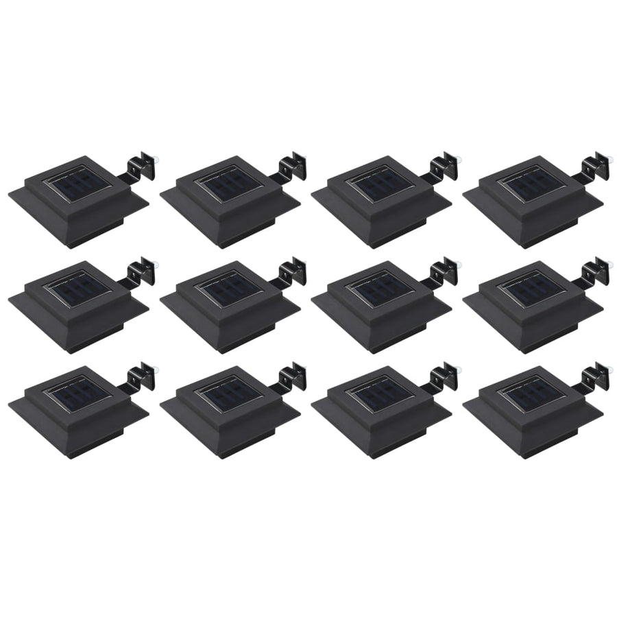Solarlampen Led Vierkant Cm 12 Zwart