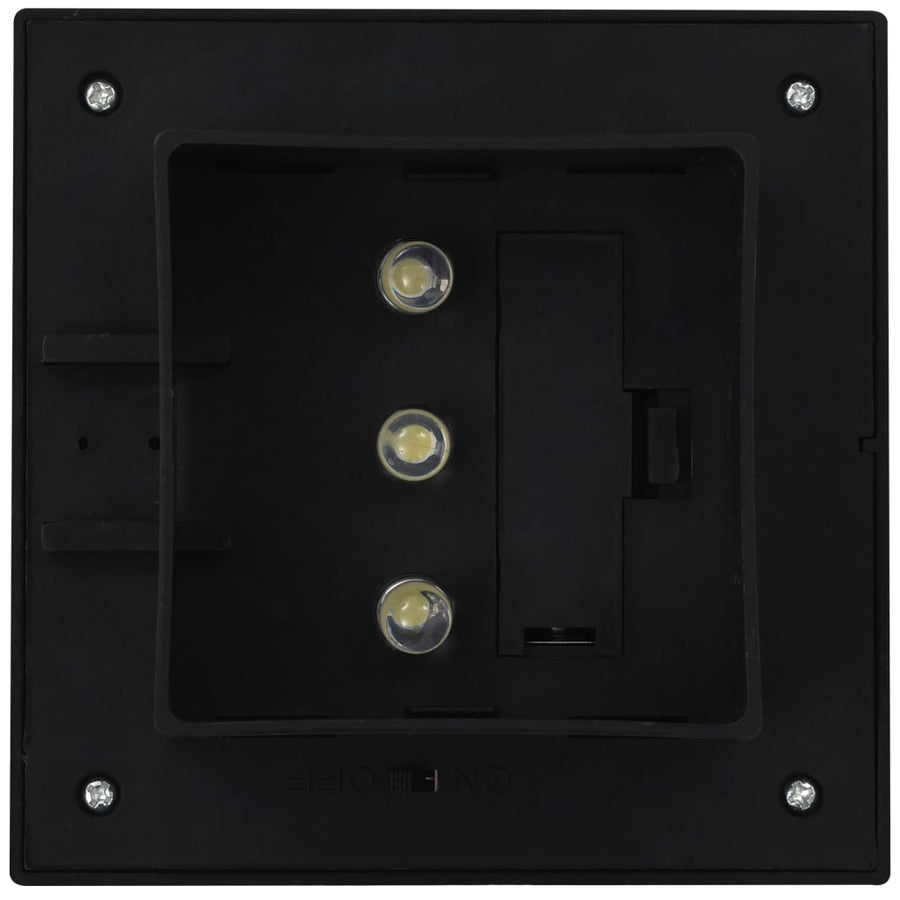 Solarlampen Led Vierkant Cm 12 Zwart