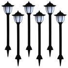 Solarlampen 6 st LED zwart 73 cm