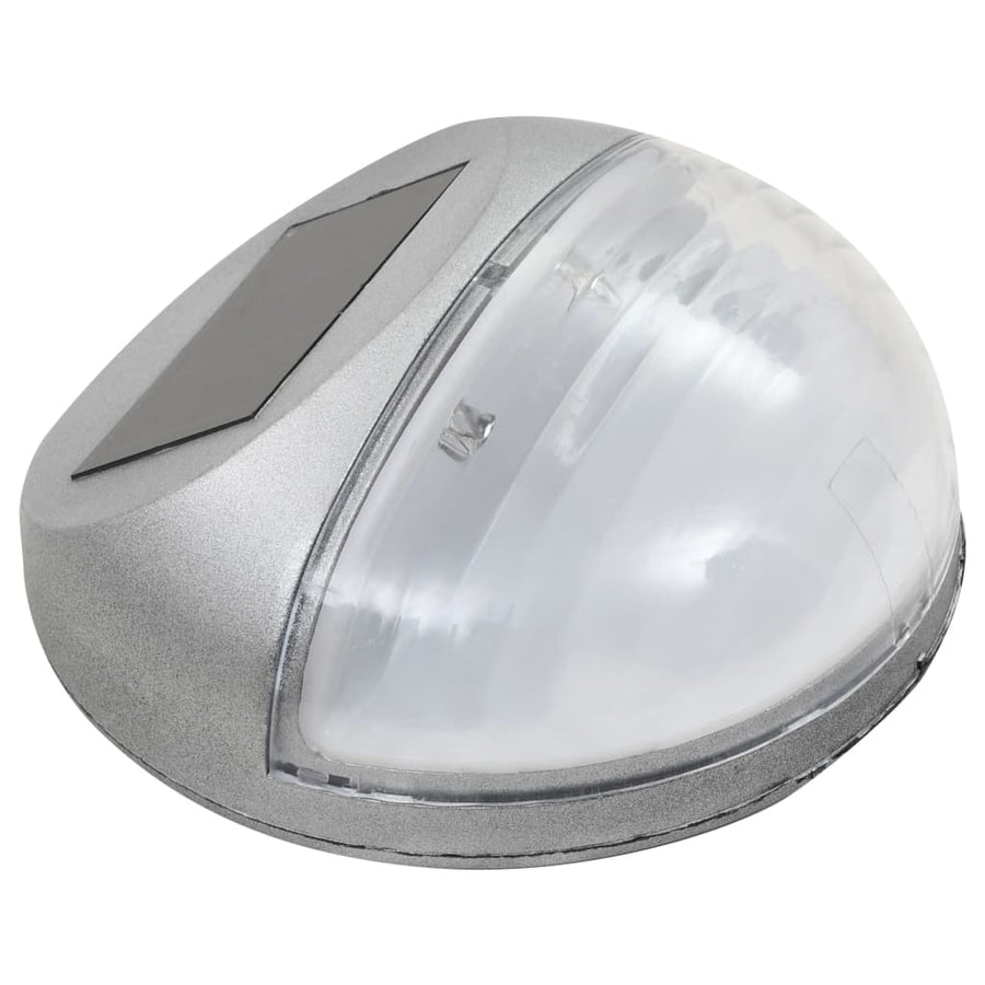 Solarwandlampen Led Rond Kleurig 24 Zilver