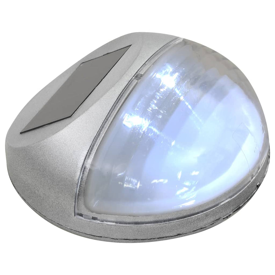 Solarwandlampen Led Rond Kleurig 24 Zilver