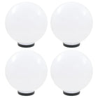 Buitenlamp rond 30 cm PMMA wit