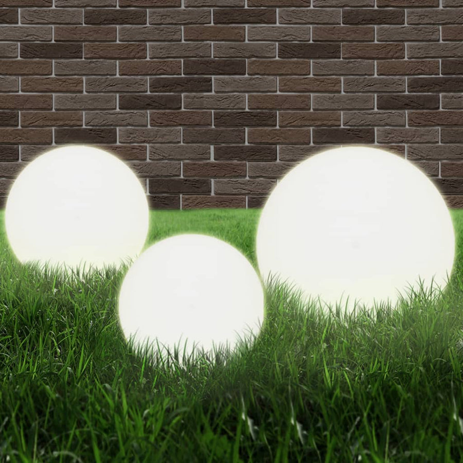 -Delige Led-Bollampenset Rond 20/30/40 Cm Pmma 6