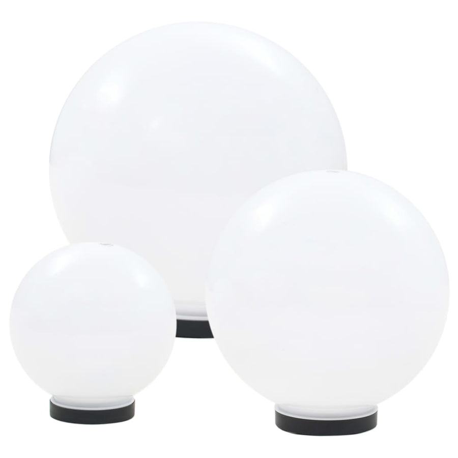 -Delige Led-Bollampenset Rond 20/30/40 Cm Pmma 6