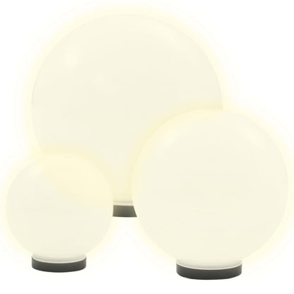 -Delige Led-Bollampenset Rond 20/30/40 Cm Pmma 6