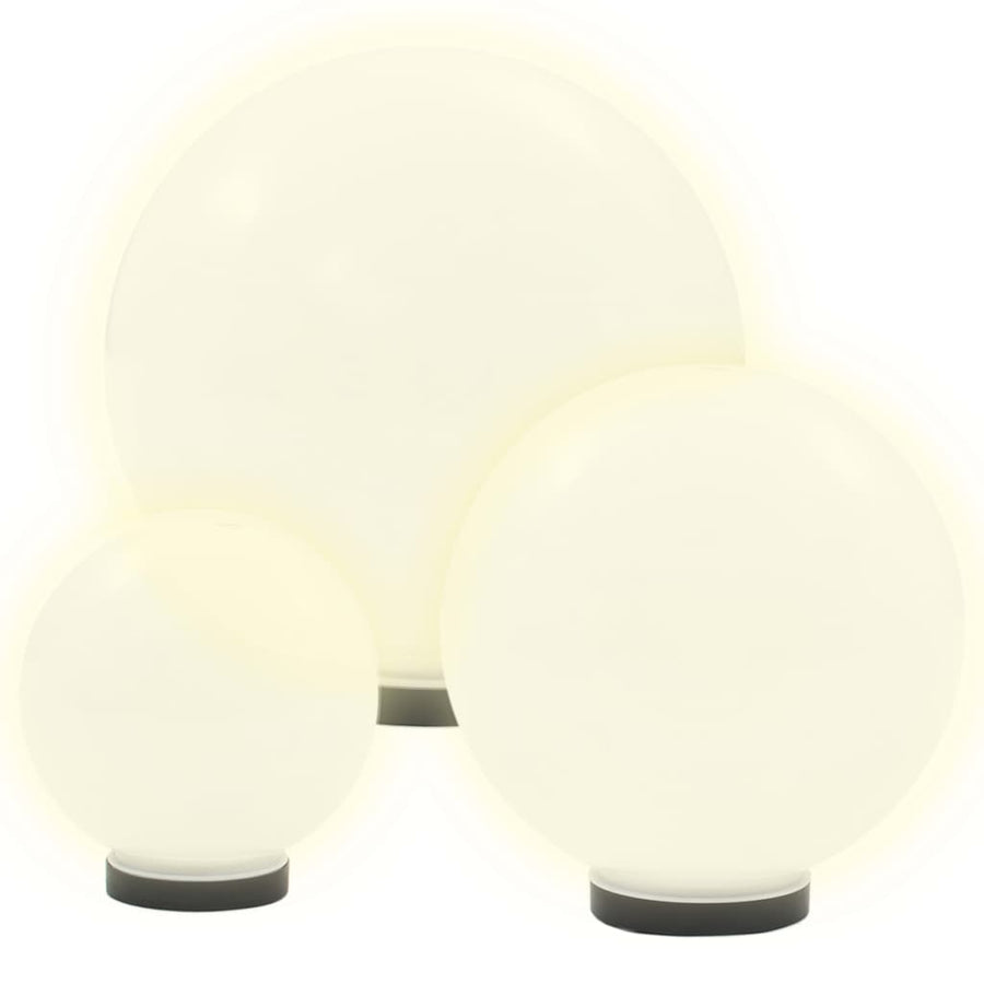 -Delige Led-Bollampenset Rond 20/30/40 Cm Pmma 6
