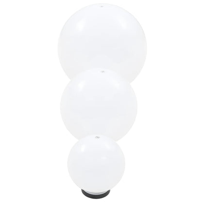 -Delige Led-Bollampenset Rond 20/30/40 Cm Pmma 6