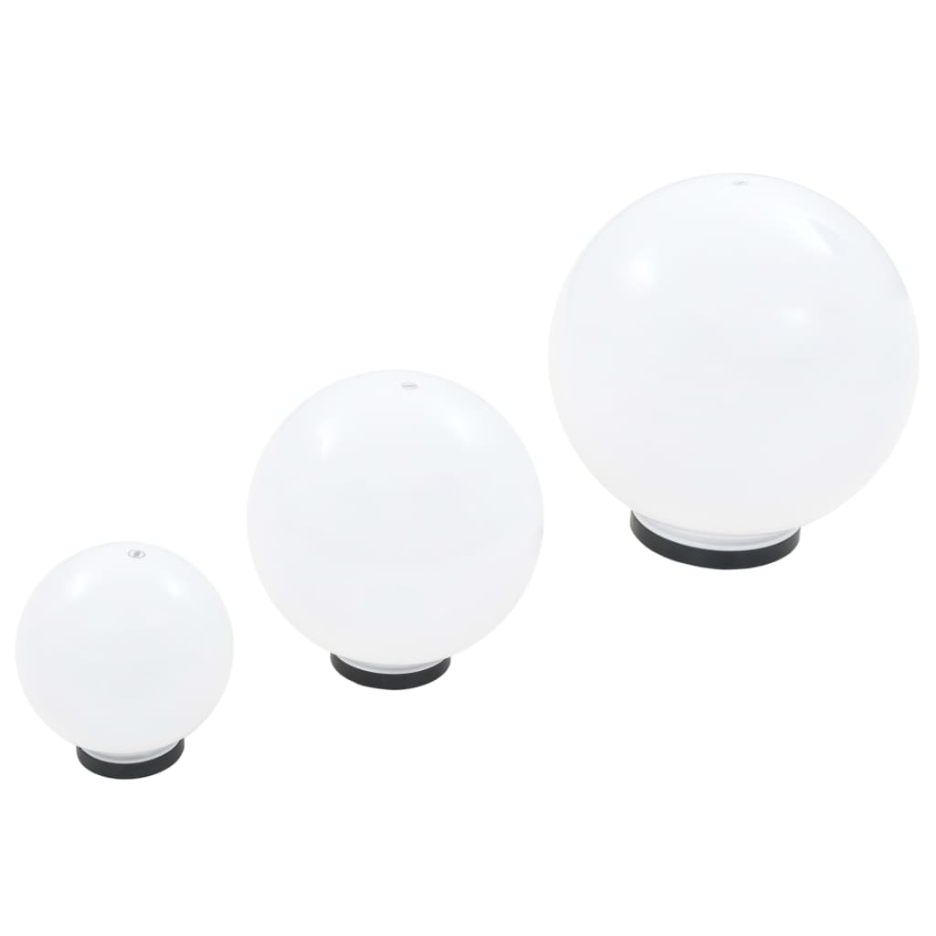 -Delige Led-Bollampenset Rond 20/30/40 Cm Pmma 6