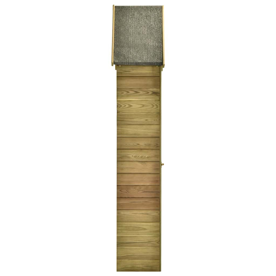Tuinschuur met deur 69,5x32x178 cm geïmpregneerd grenenhout