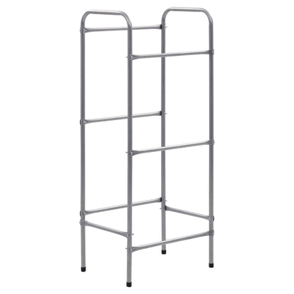 Opbergrek Voor 3 Kratten 50X33X6 Staal Zilverkleurig 50 x 33 x 116 cm
