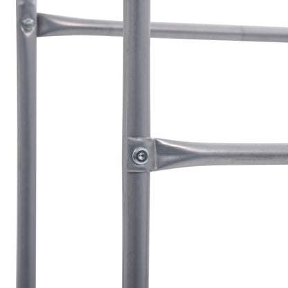 Opbergrek Voor 3 Kratten 50X33X6 Staal Zilverkleurig 50 x 33 x 116 cm