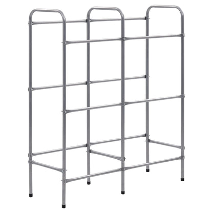Opbergrek Voor 6 Kratten Steel Zilverkleurig 96 x 33 x 116 cm