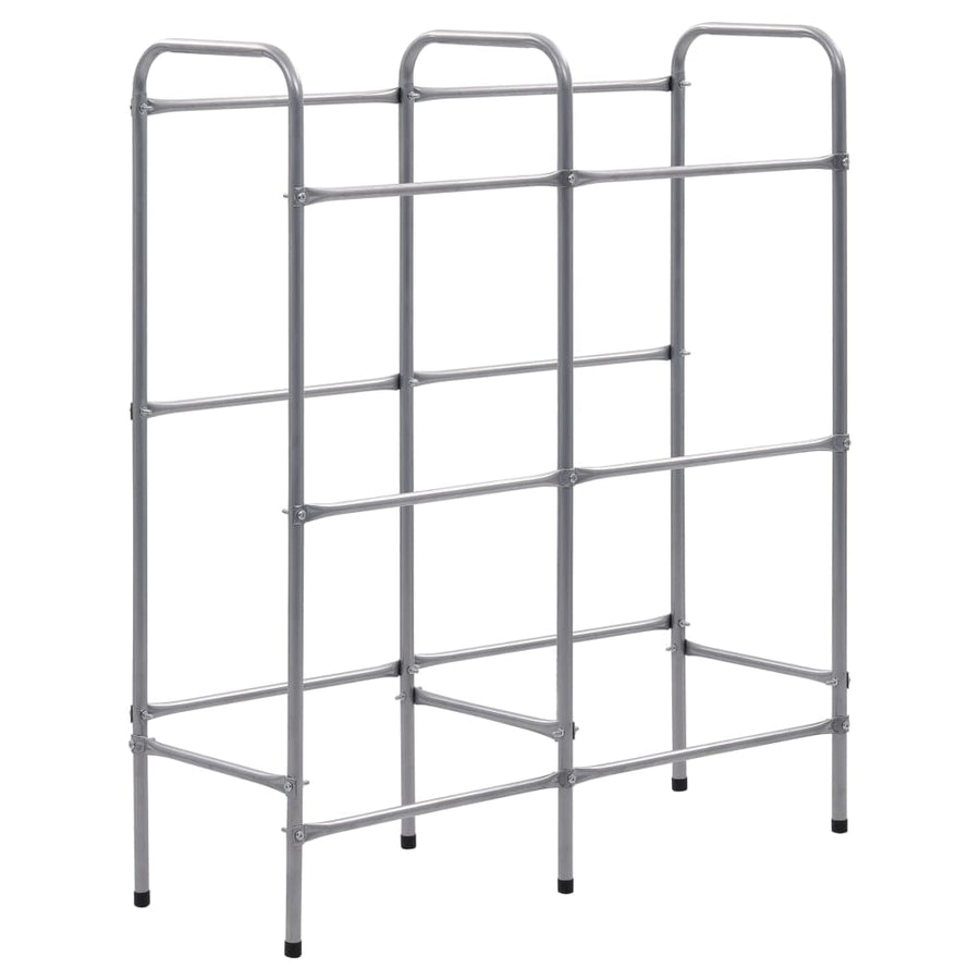 Opbergrek Voor 6 Kratten Steel Zilverkleurig 96 x 33 x 116 cm