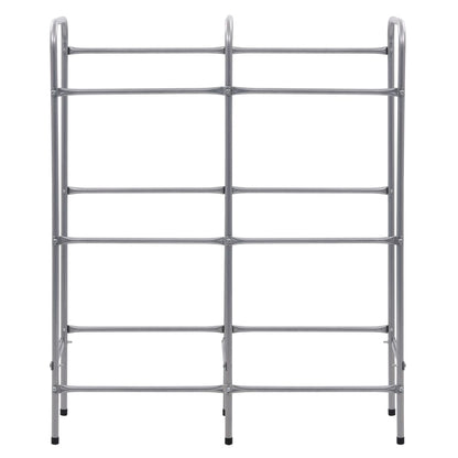 Opbergrek Voor 6 Kratten Steel Zilverkleurig 96 x 33 x 116 cm