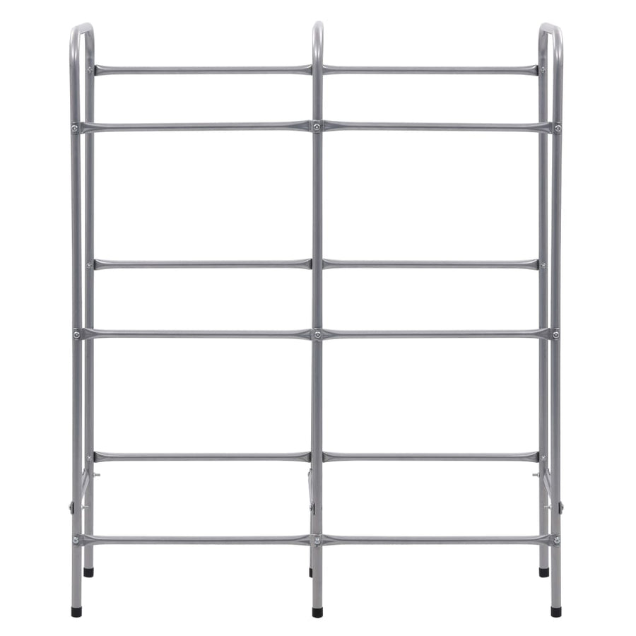 Opbergrek Voor 6 Kratten Steel Zilverkleurig 96 x 33 x 116 cm