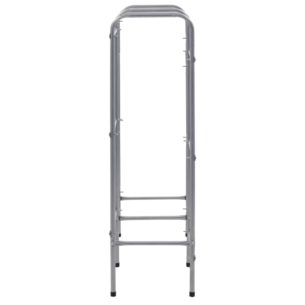 Opbergrek Voor 6 Kratten Steel Zilverkleurig 96 x 33 x 116 cm