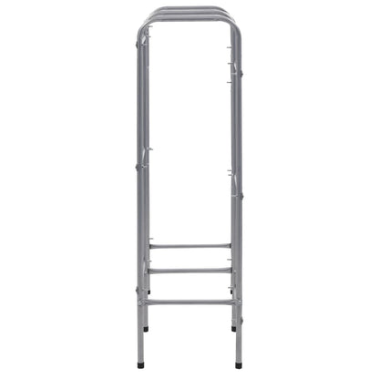 Opbergrek Voor 6 Kratten Steel Zilverkleurig 96 x 33 x 116 cm