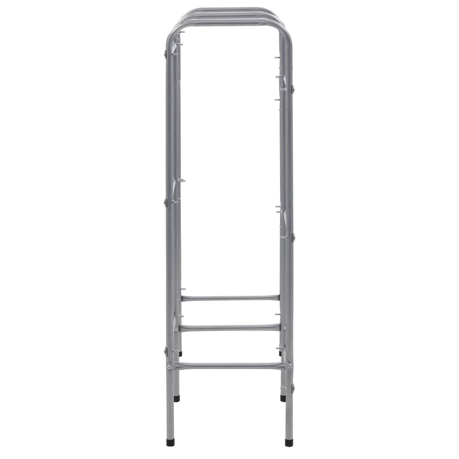 Opbergrek Voor 6 Kratten Steel Zilverkleurig 96 x 33 x 116 cm