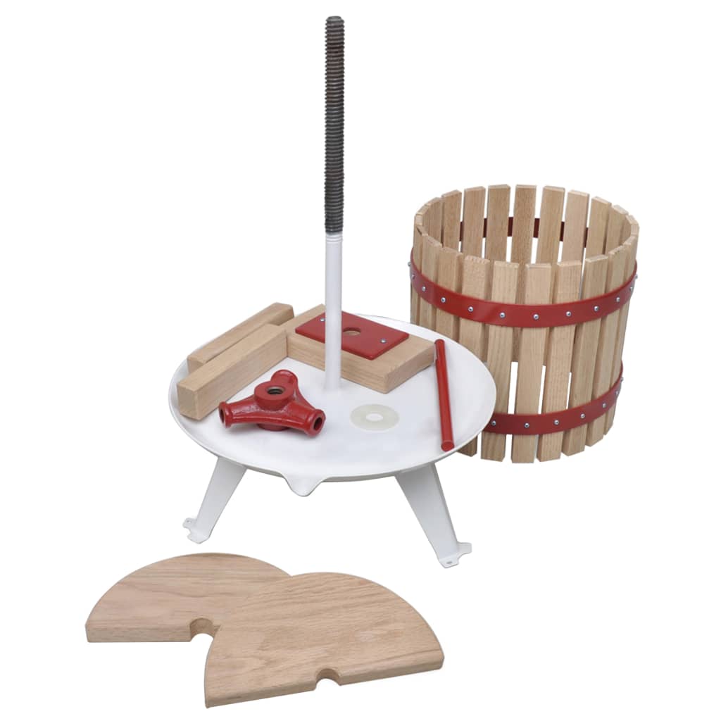 2-Delige Fruit- En Wijnpers Met Stamperset 12 L + 7 L molen