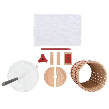 2-Delige Fruit- En Wijnpers Met Stamperset 24 L + 7 L molen