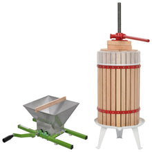 2-Delige Fruit- En Wijnpers Met Stamperset 30 L + 7 L molen