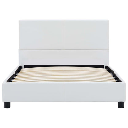 Bedframe Kunstleer Wit 90X200 Cm 90 x 200 cm
