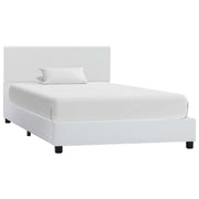 Bedframe kunstleer wit 100x200 cm