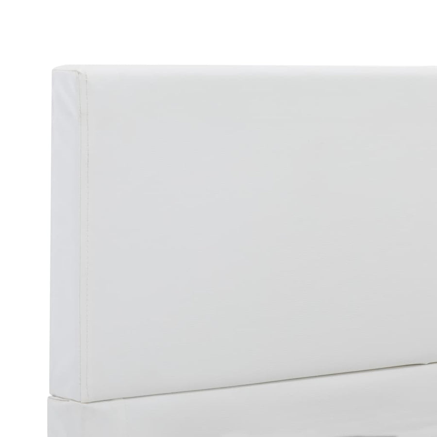Bedframe Kunstleer Wit 120X200 Cm 120 x 200 cm