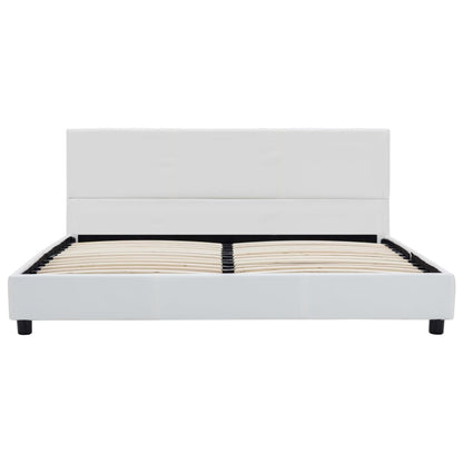 Bedframe Kunstleer 140 x 200 cm Wit