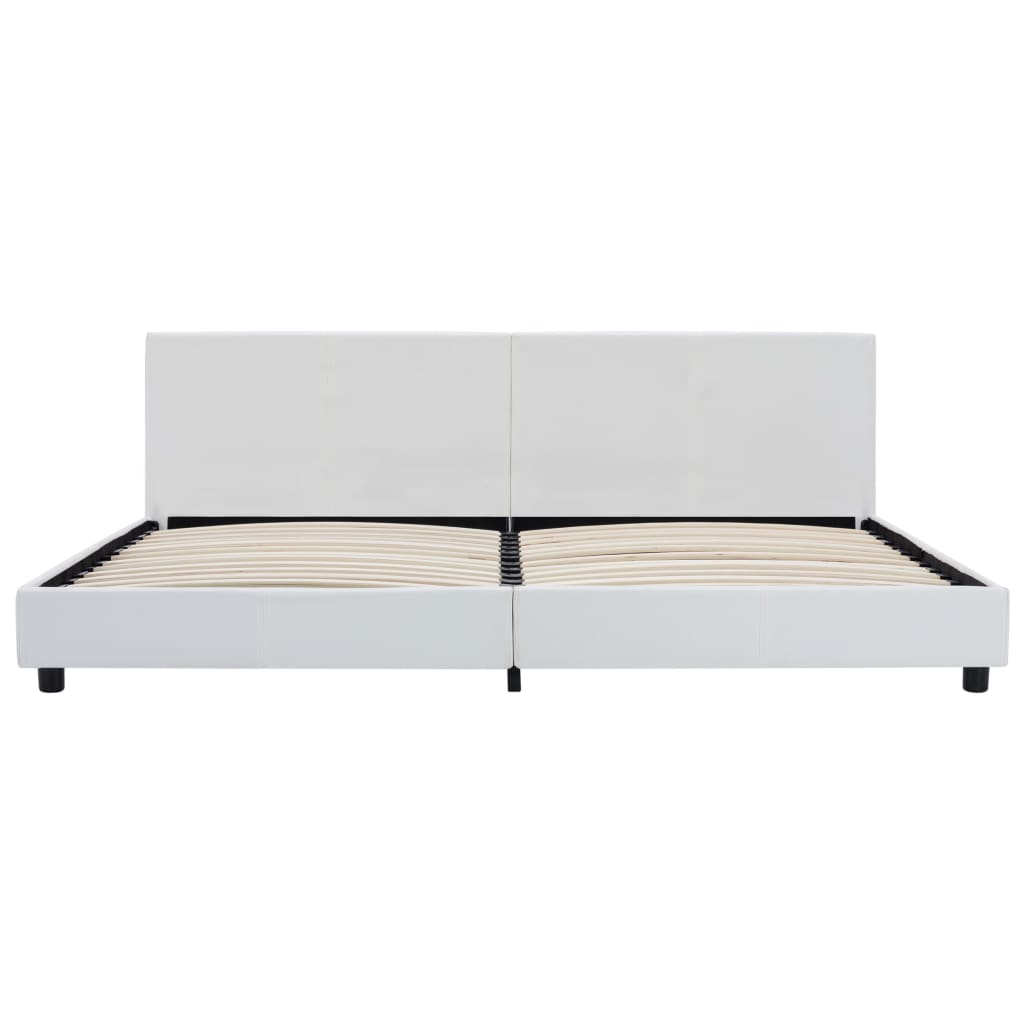 Bedframe Kunstleer Wit 180X200 Cm 180 x 200 cm