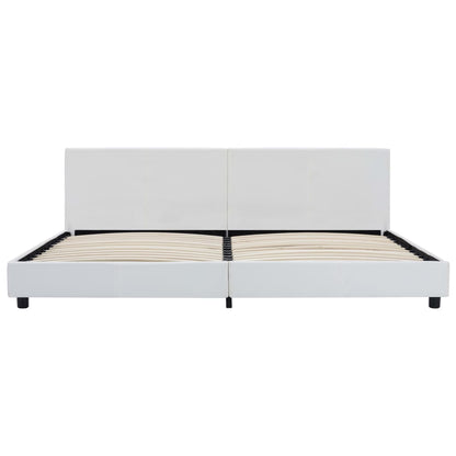 Bedframe Kunstleer Wit 180X200 Cm 180 x 200 cm