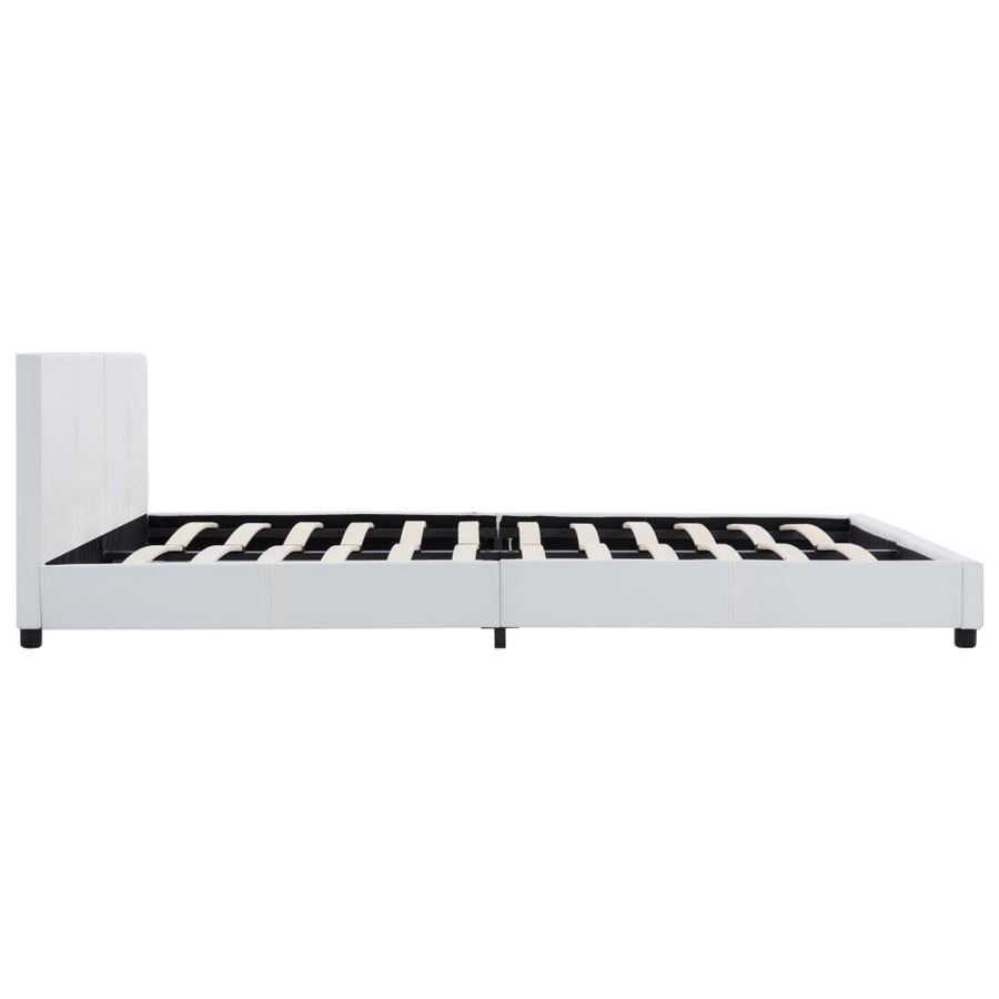 Bedframe Kunstleer Wit 180X200 Cm 180 x 200 cm