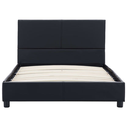 Bedframe Kunstleer Zwart 100X200 Cm 100 x 200 cm