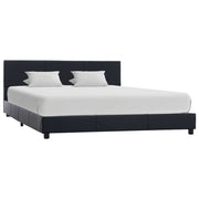 Bedframe kunstleer zwart 120x200 cm