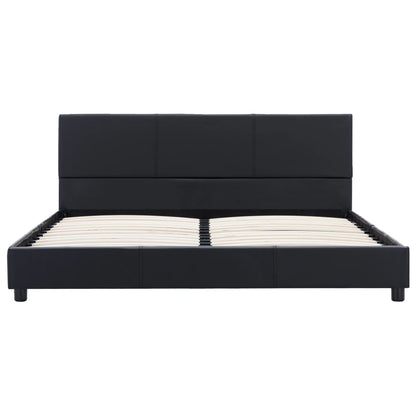 Bedframe Kunstleer Zwart 120X200 Cm 120 x 200 cm