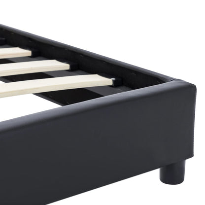 Bedframe Kunstleer Zwart 120X200 Cm 120 x 200 cm
