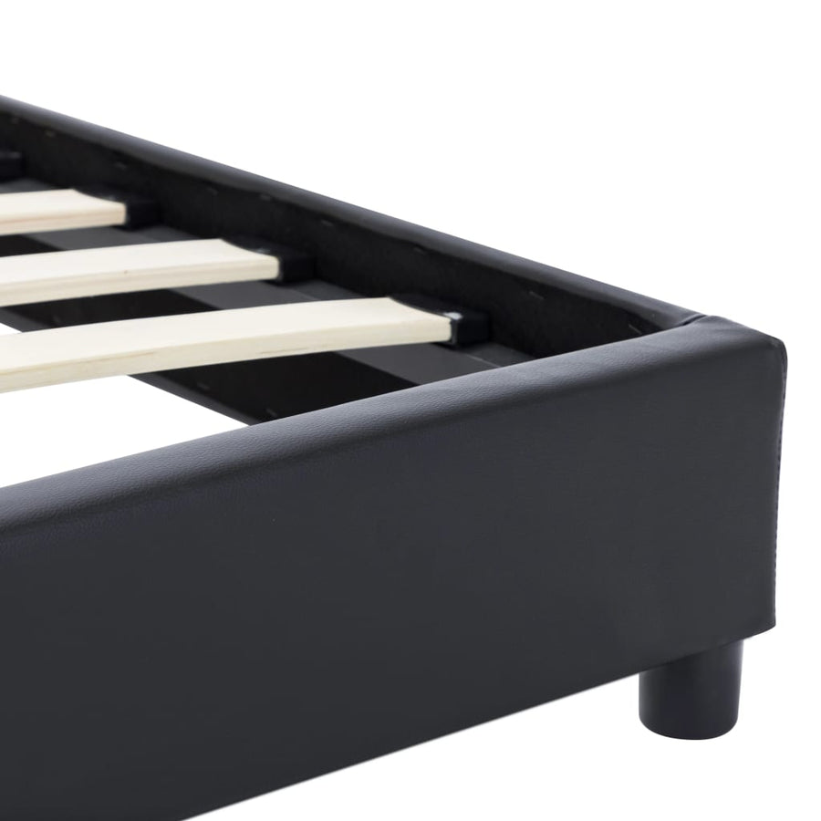 Bedframe Kunstleer Zwart 120X200 Cm 120 x 200 cm