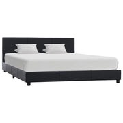Bedframe kunstleer zwart 140x200 cm