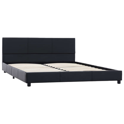 Bedframe Kunstleer Zwart 140X200 Cm 140 x 200 cm