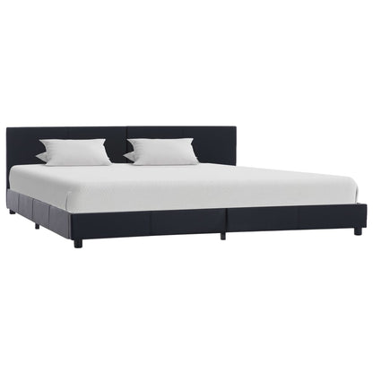 Bedframe kunstleer zwart 180x200 cm