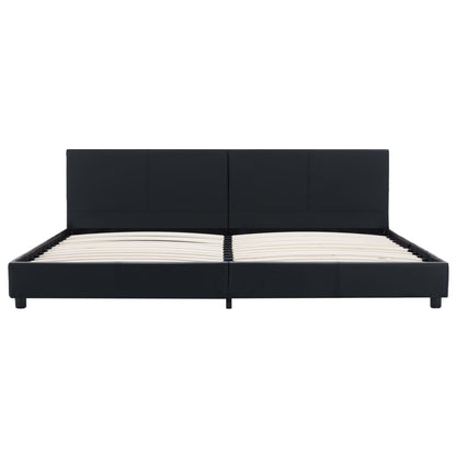 Bedframe kunstleer zwart 180x200 cm
