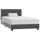 Bedframe 90x200 cm kunstleer grijs