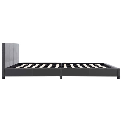 Bedframe kunstleer grijs 180x200 cm